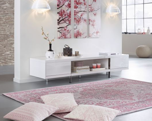 Rosa Wohnzimmer Deko - Rosa Grau Weiß Frühling Deko Wohnen Teppich Kissen X