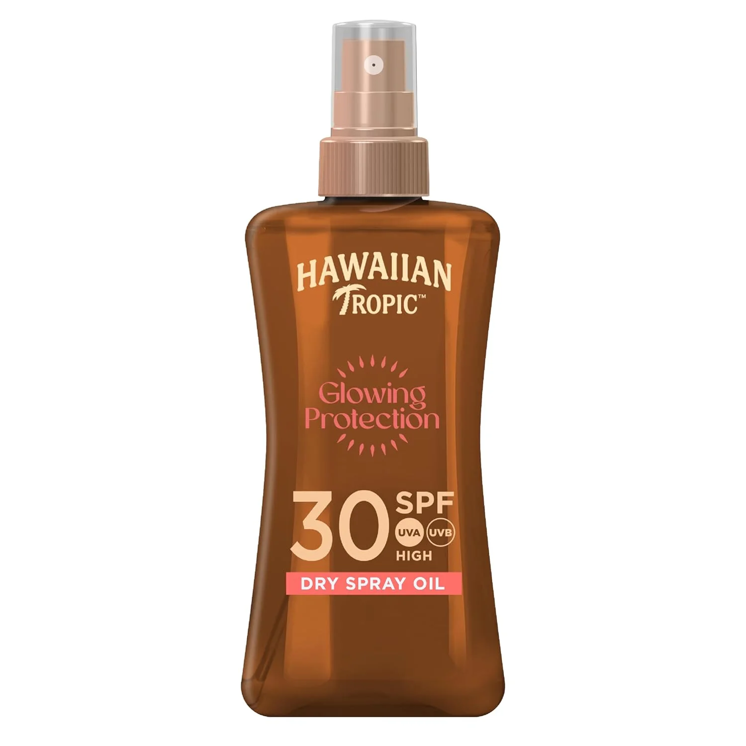 Hawaiian Tropic Glowing Protection Sunscreen Dry Oil Spray Mist