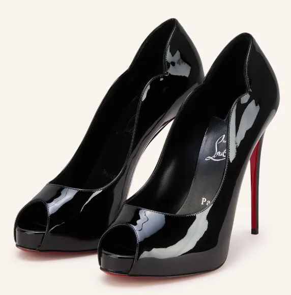 Christian Louboutin Lack-Peeptoes HOT CHICK ALTA 120