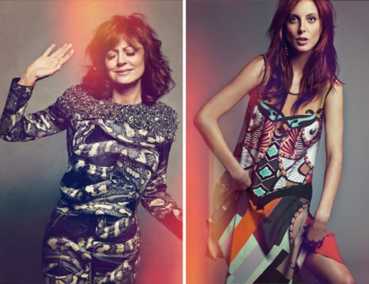Susan Sarandon modelt mit Tochter für Neiman Marcus