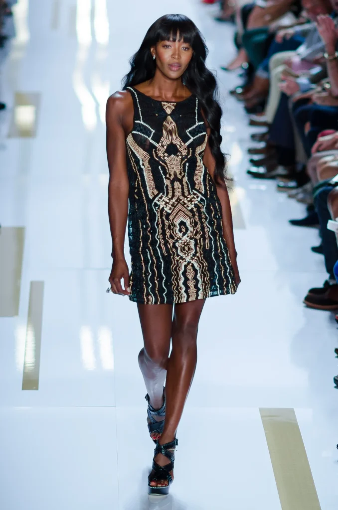 Naomi Campbell auf dem Laufsteg bei Diane von Fürstenberg 2014
