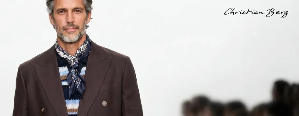 Christian Berg Herrenmode mit klassischem Sakko und Business-Outfit.