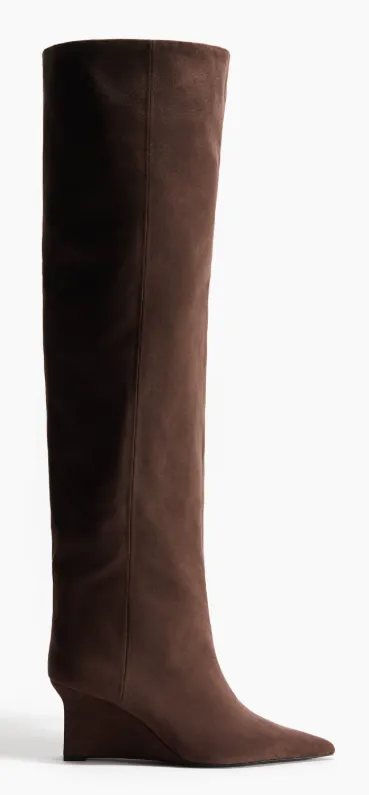 Overknee-Stiefel mit Keilabsatz