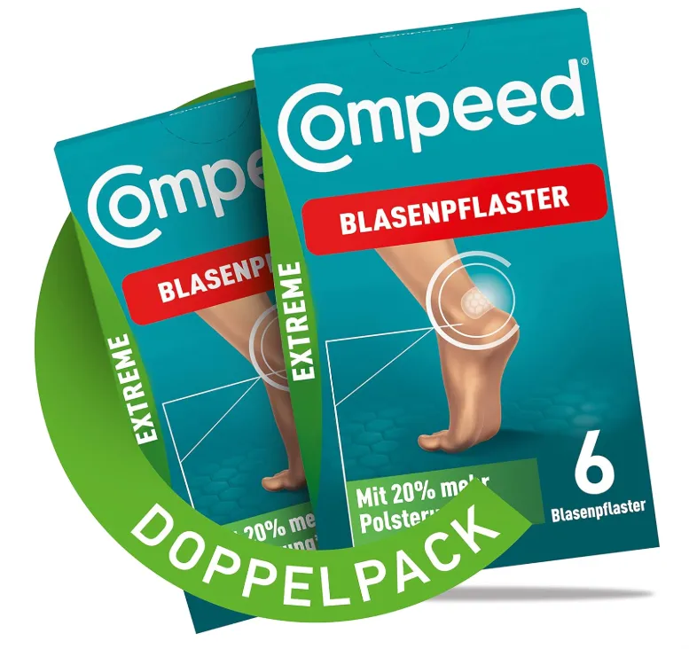 Hydrokolloid-Blasenpflaster in Verpackung als Beispiel für Blasenpflaster