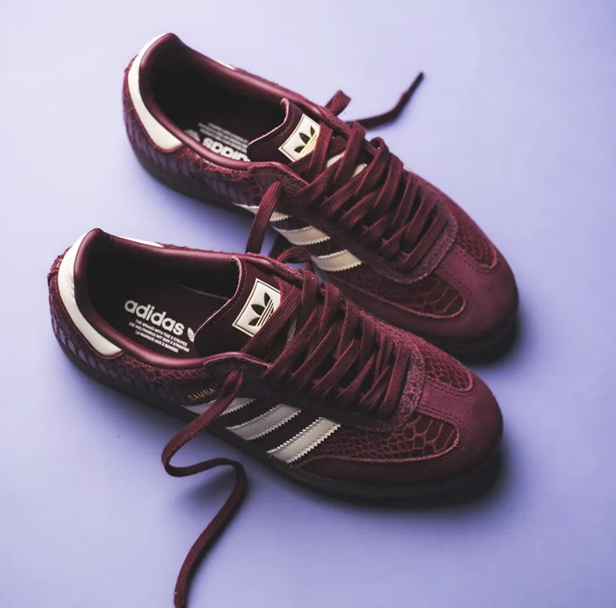 Samba OG W (maroon / white / gold)