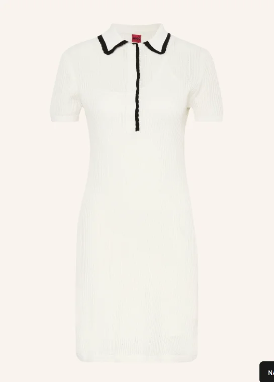 HUGO Strick-Polokleid SLYSY