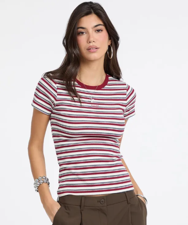 GUESS Jeans Gestreiftes T-Shirt