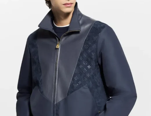 Álvaro Arbeloa in Leder-Sportjacke von Louis Vuitton