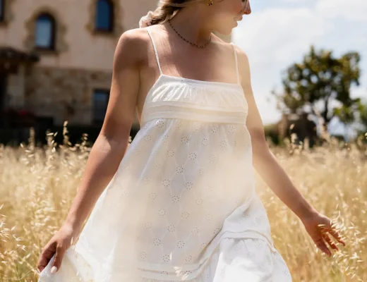 Ein Musselin-Kleid im Sommer