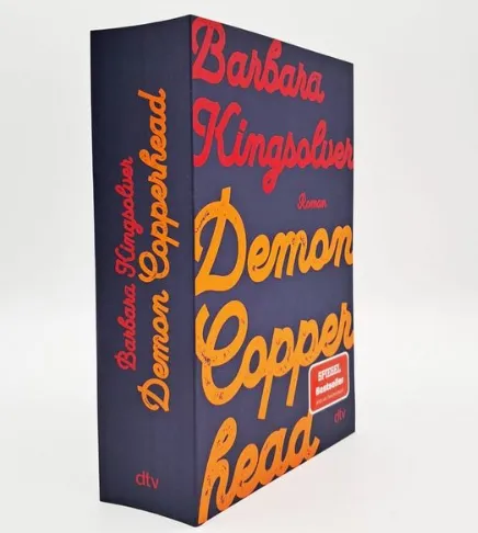 Buchcover von „Demon Copperhead“ von Barbara Kingsolver, einem preisgekrönten Roman der amerikanischen Gegenwartsliteratur