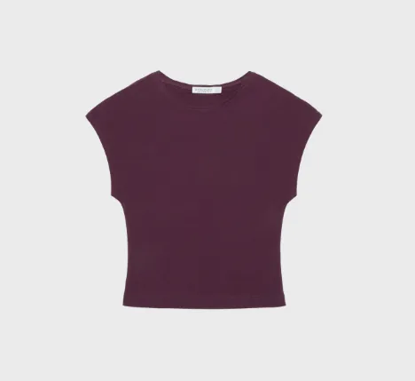 Kurzes T-Shirt mit Miniärmeln