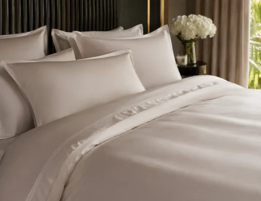Ein luxuriöses Schlafzimmer mit hochwertigen Bettwaren