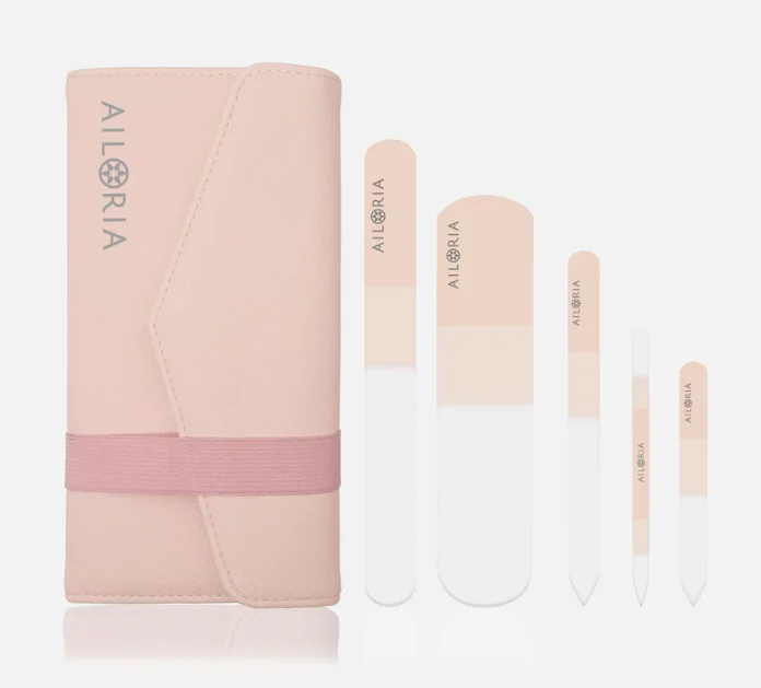 Ailoria CONTOUR LUXE Glas-Nagelfeilenset