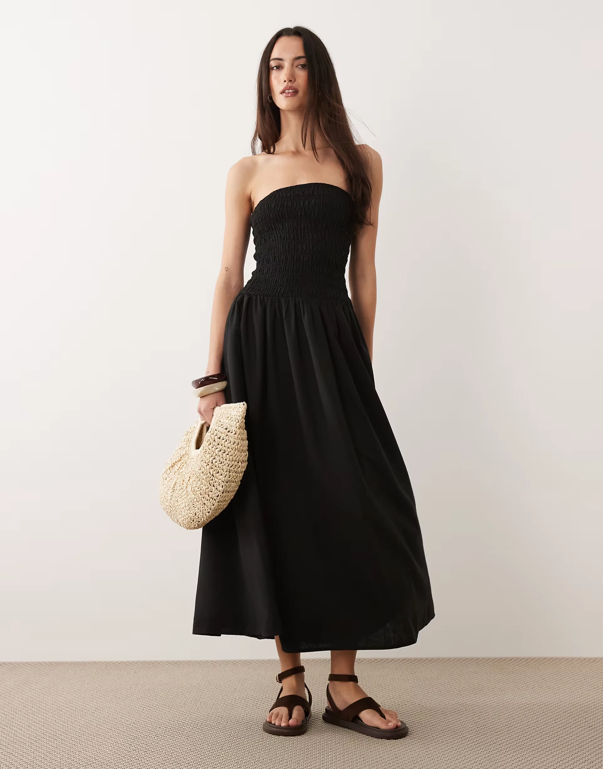 Brave Soul – Trägerloses Midikleid