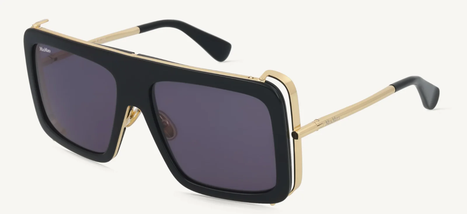 Max Mara MM0119 JEAN Schwarz Glänzend / Grau