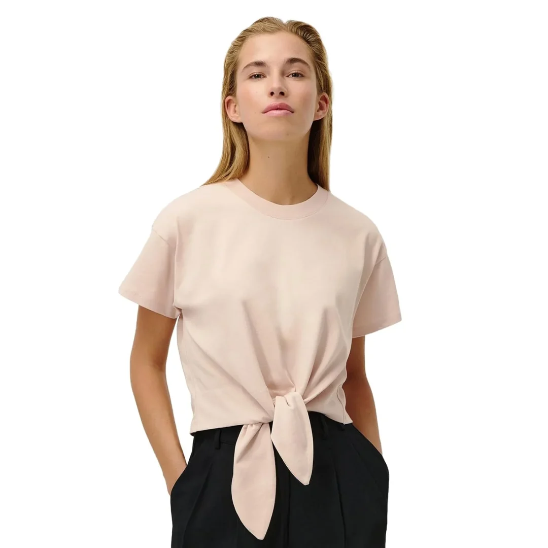 LeGer Tessy T-Shirt von Lena Gercke in Beige mit Knotendetail