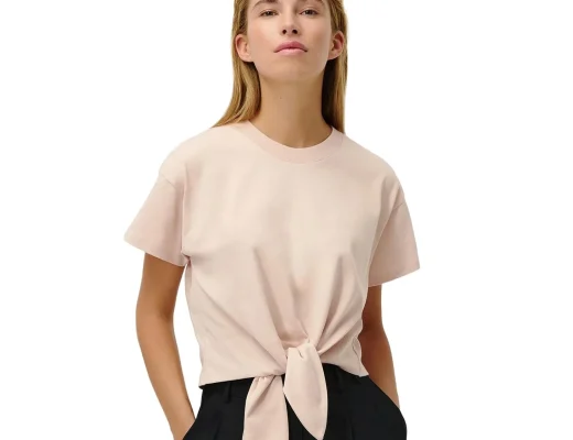 LeGer Tessy T-Shirt von Lena Gercke in Beige mit Knotendetail