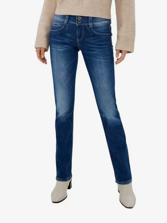 Pepe Jeans Regular Damen - Jeans 'GEN' in Blue Denim