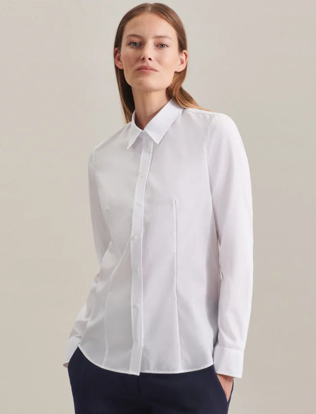 SEIDENSTICKER Bluse in Weiß