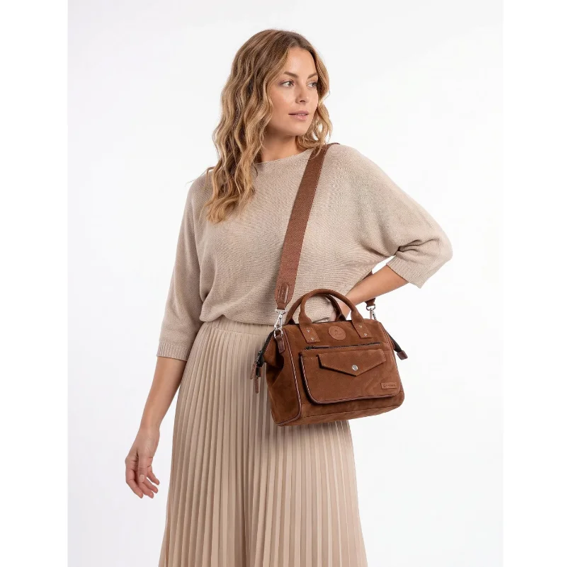 Cabaia Crossbody Suede Handtasche M 26 cm